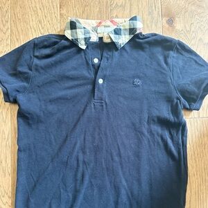 Burberry Polo Shirt Nova Check Collar And Vents